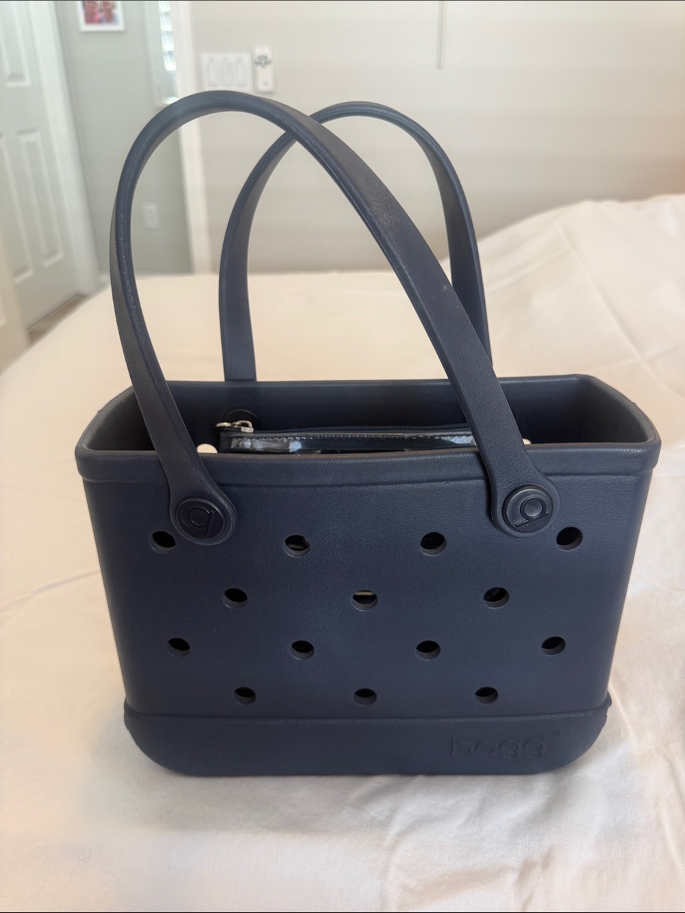 BOGG BAG BITTY Navy (You Navy Me Crazy) Perforated Tote with Removable Pouch